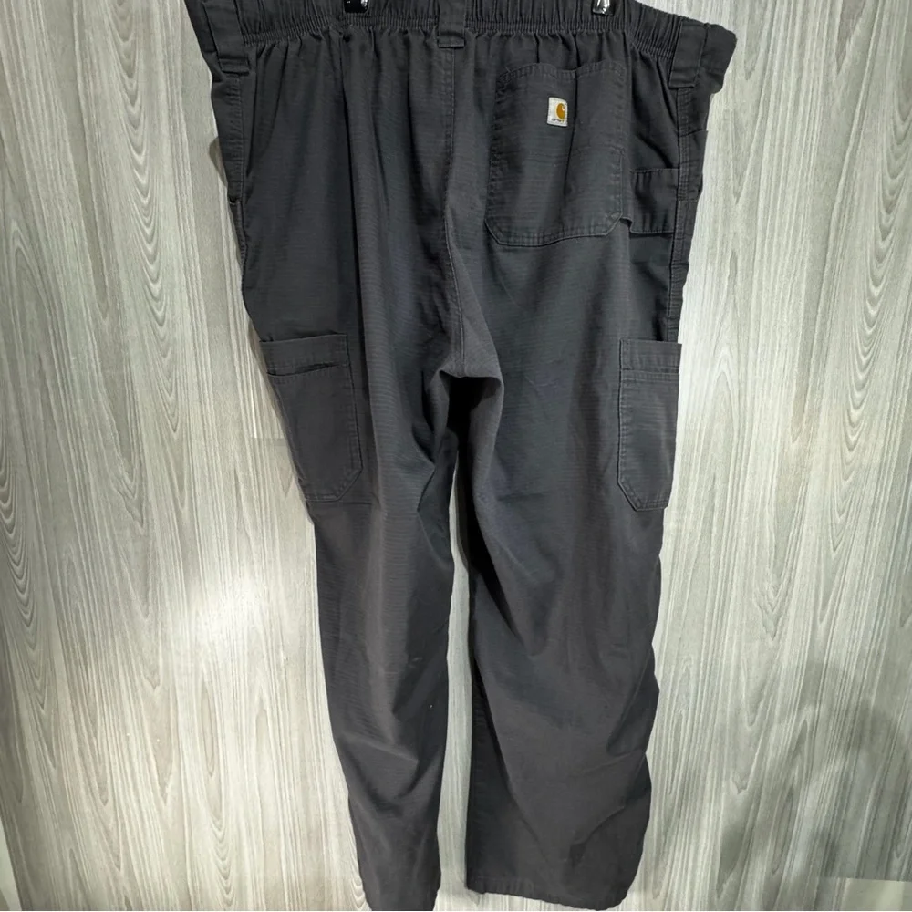 Carhartt Ripstop Cargo Scrubs Multiple Pocket Workwear Gray‎ Sz 2XL Tall Unisex